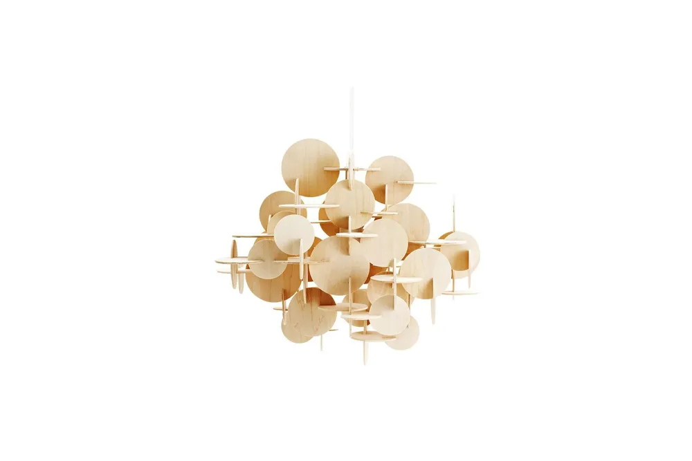 Lustre en bois manifeste Bau Normann Copenhagen - 58cm