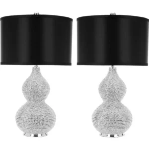 Professionnel Haute Capacité Lampe de table Argent 36 X 36 X 60.96 cm - Rosabelle