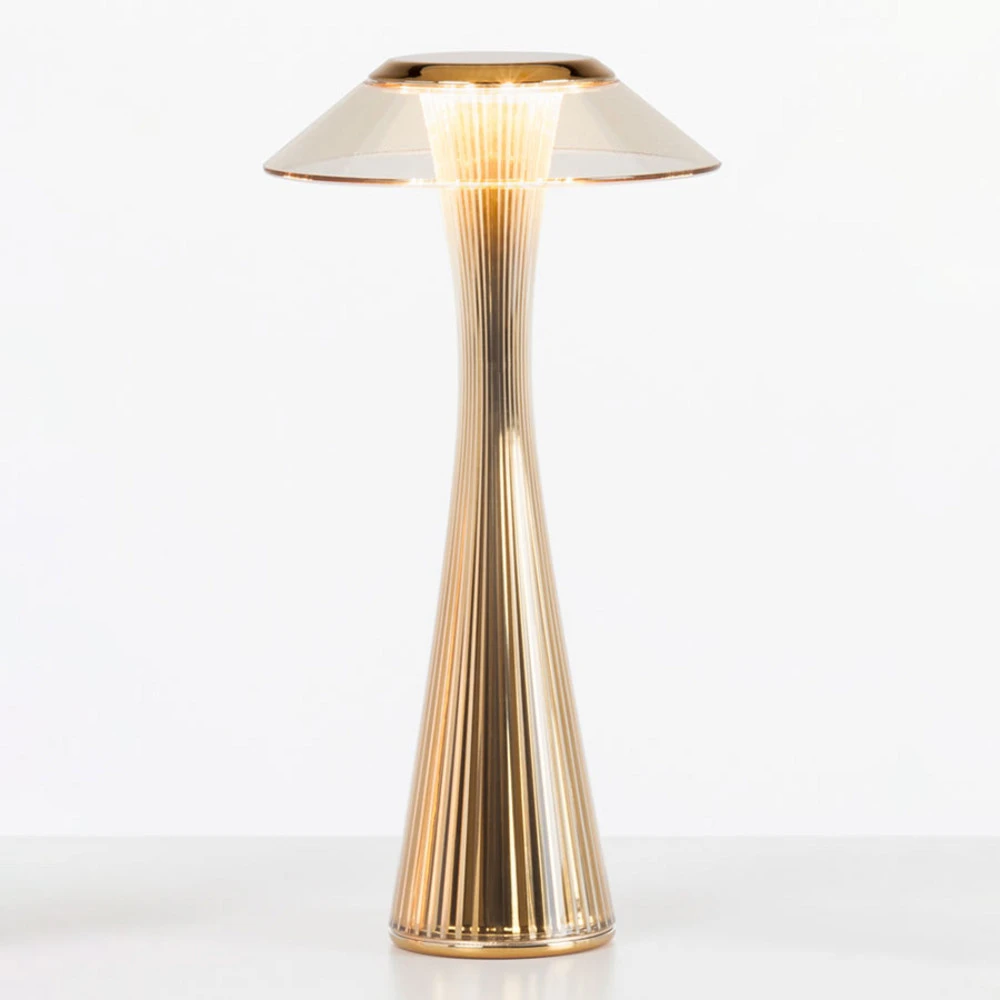 Support d'écran Kartell Space - lampe à poser designer LED, doré