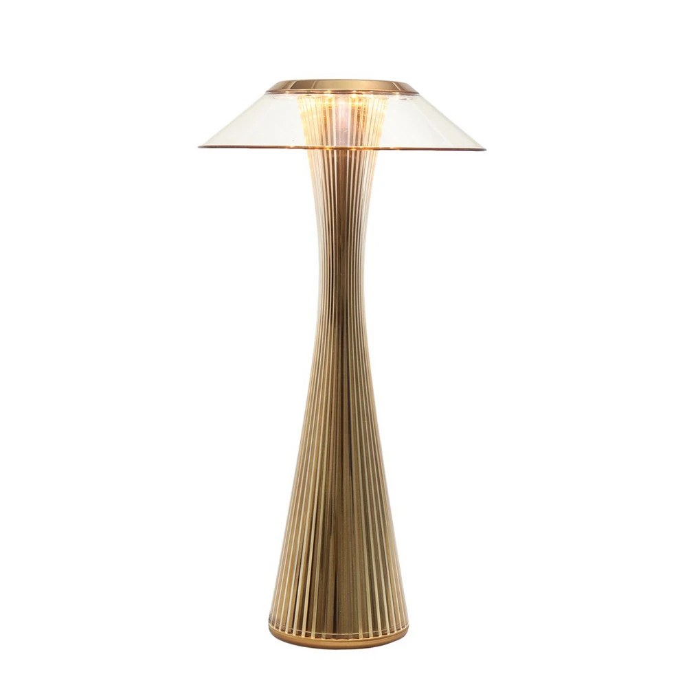 Support d'écran Kartell Space - lampe à poser designer LED, doré