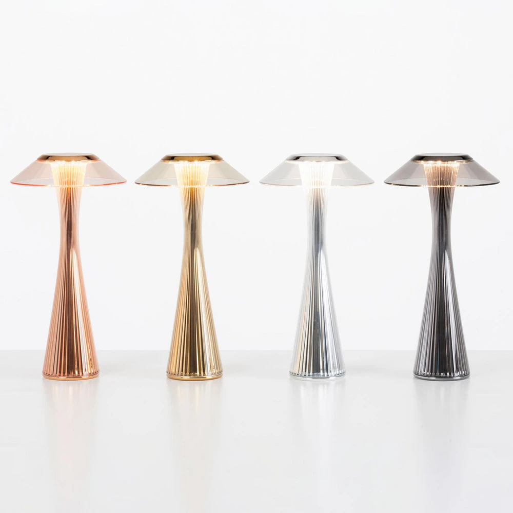 Support d'écran Kartell Space - lampe à poser designer LED, doré