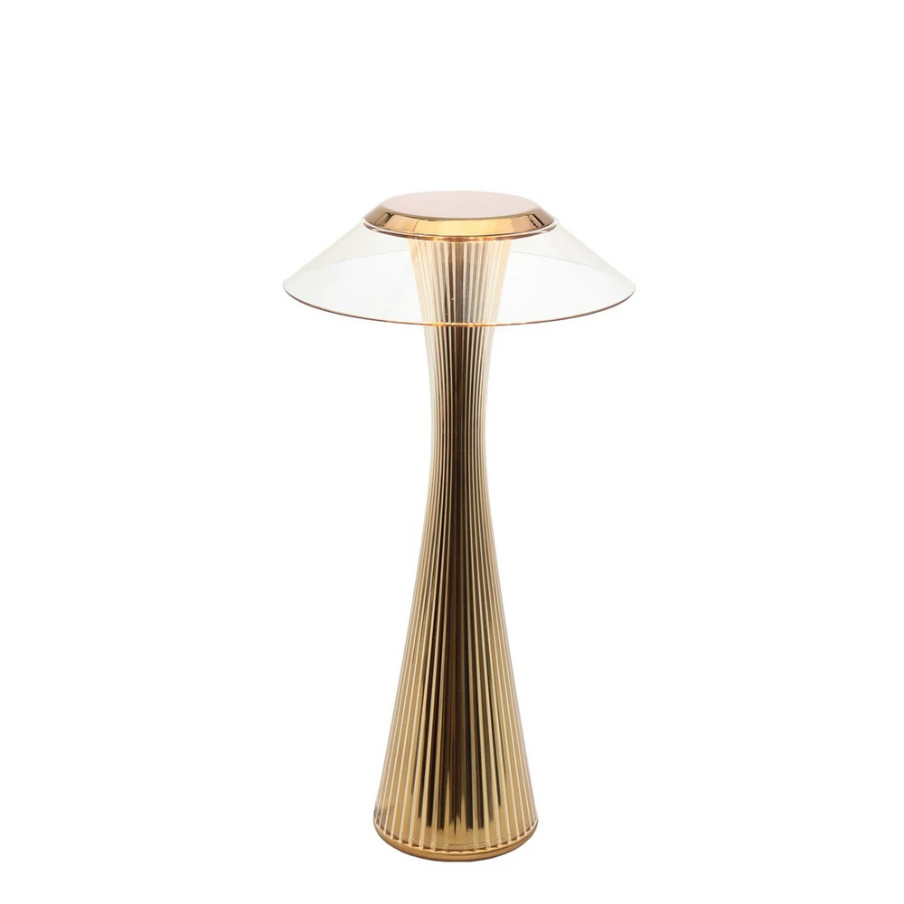 Support d'écran Kartell Space - lampe à poser designer LED, doré