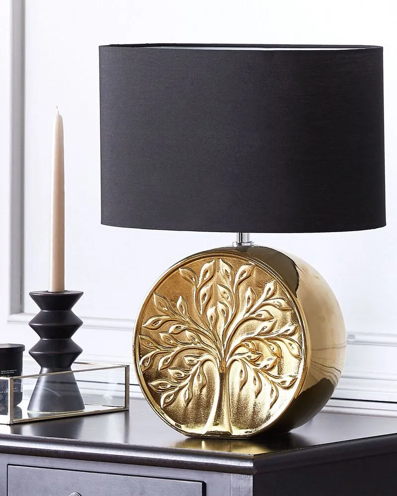 Support pour ordinateur portable Tafellamp keramiek goud KHERLEN