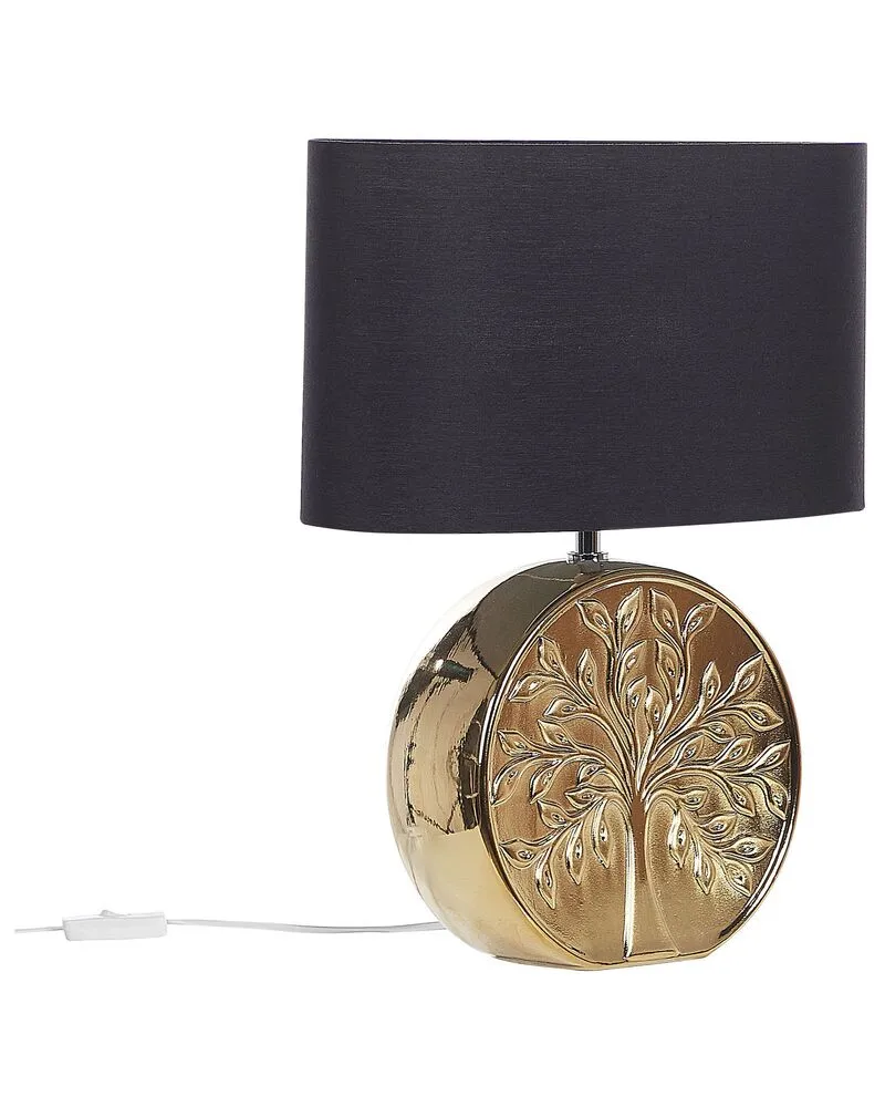 Support pour ordinateur portable Tafellamp keramiek goud KHERLEN