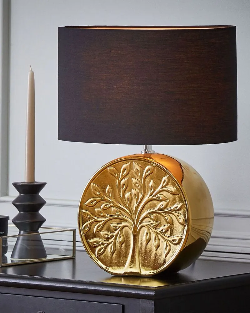 Support pour ordinateur portable Tafellamp keramiek goud KHERLEN