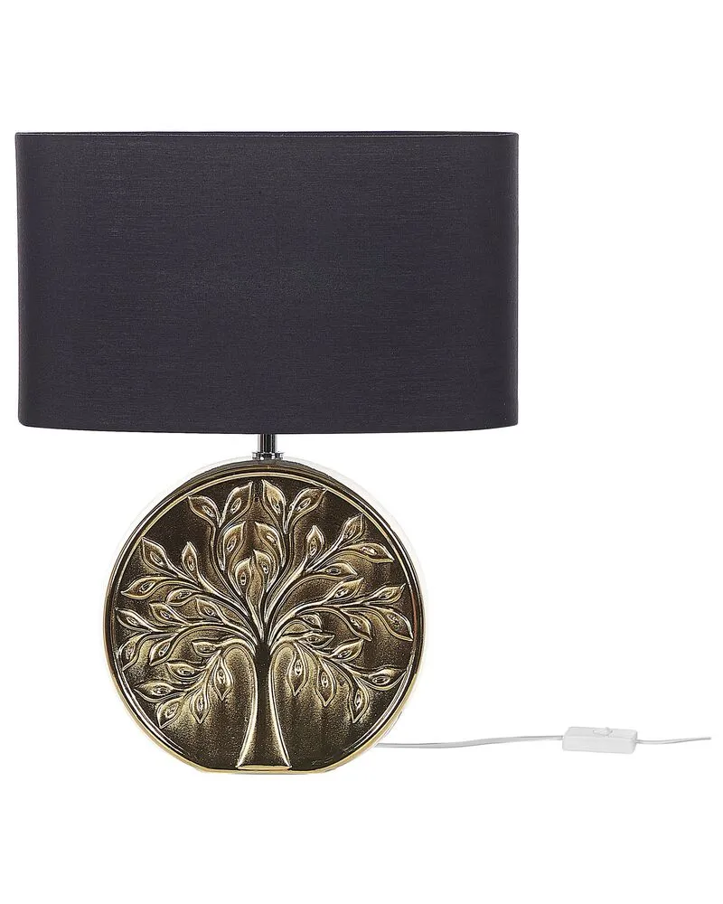 Support pour ordinateur portable Tafellamp keramiek goud KHERLEN