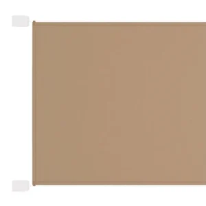 Auvent vertical 140 x 800 cm tissu oxford taupe 02_0007630 - Lot Économique