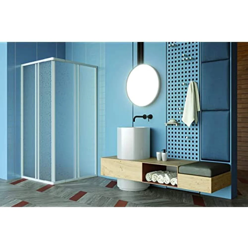 Box Doccia Angolare Smeralda - Bollicine Acrilico Rett. 68-80X88-100 Ap. 44-60