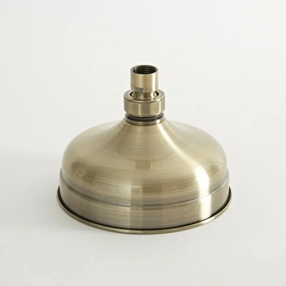 Braccio Doccia Con Soffione Ottone Bronzato 1/2" - 30 Cm- Ø 16