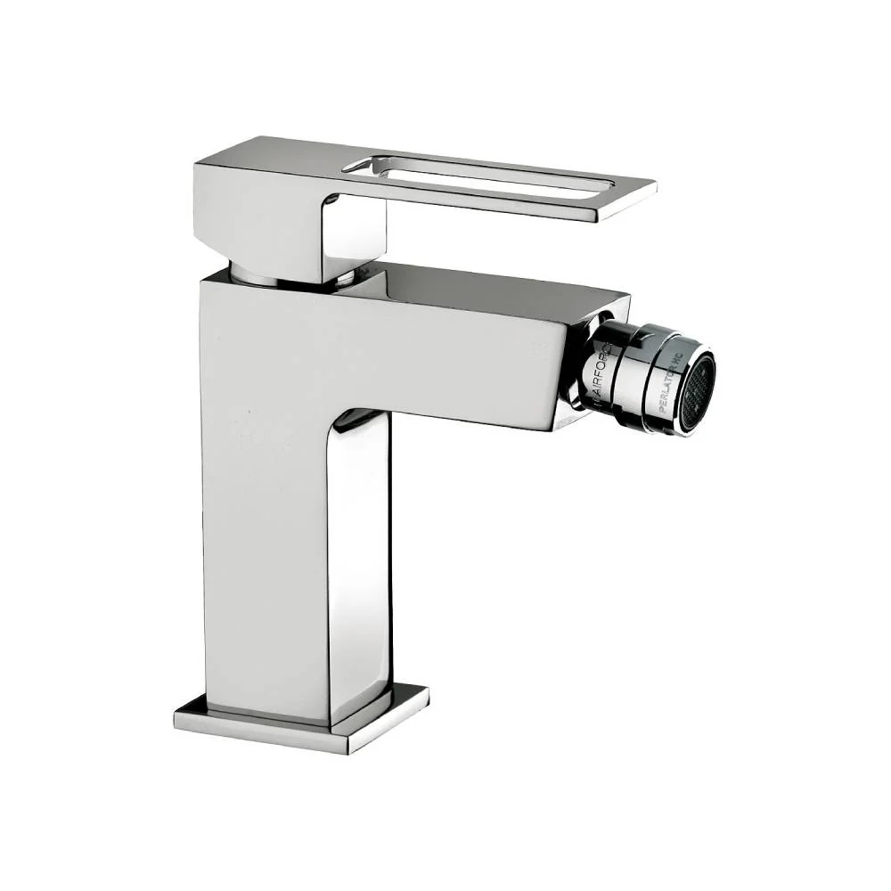 Mitigeur bidet monocommande avec vidage clic clac série Effe modèle EF131KCR chromé Paffoni