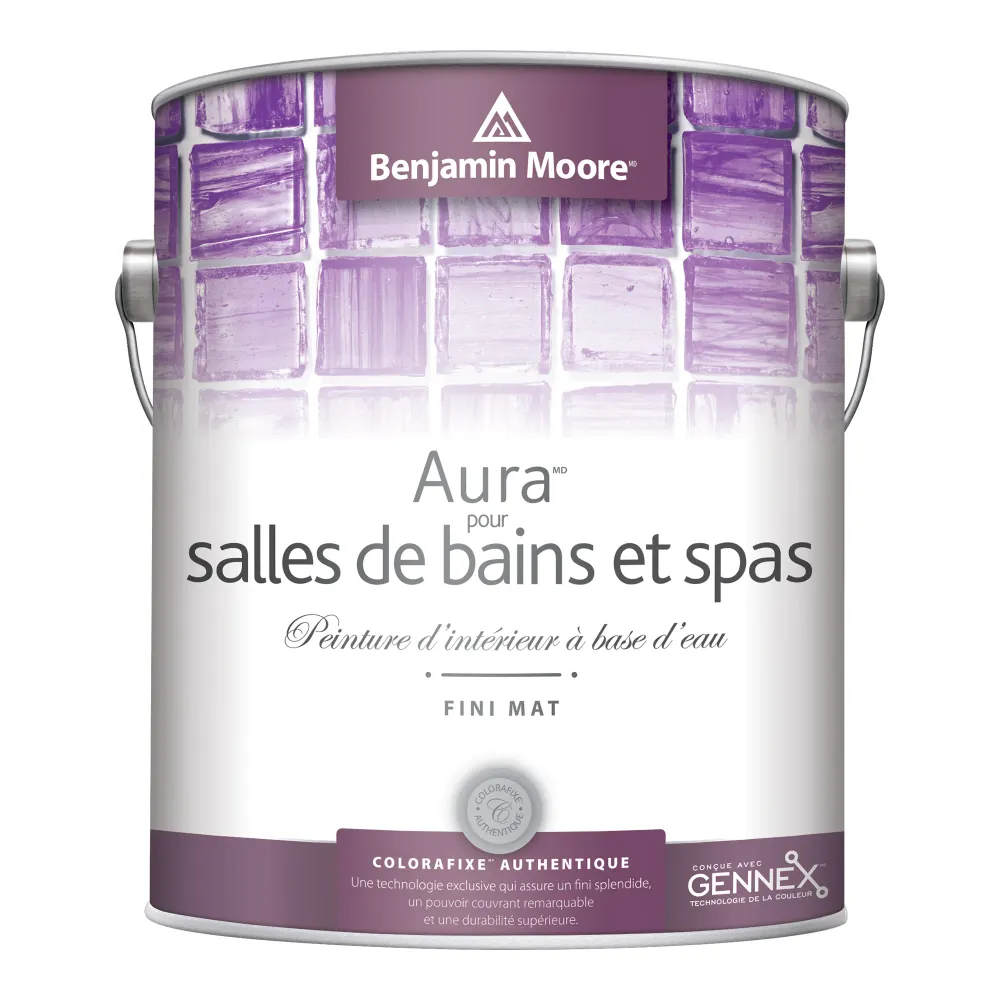 Peinture d’intérieur à base d’eau pour salles de bain et spas Aura - fini mat, 946 ml