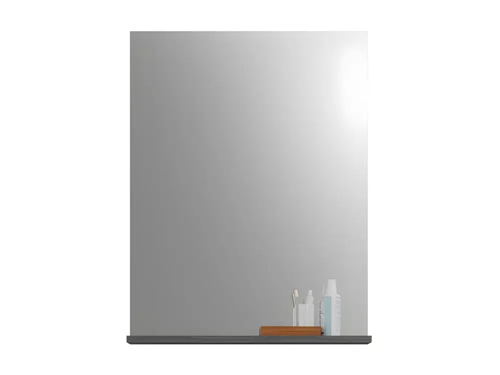 Scout miroir de salle de bain 60cm 1 tablette brillant blanc,enfumé.