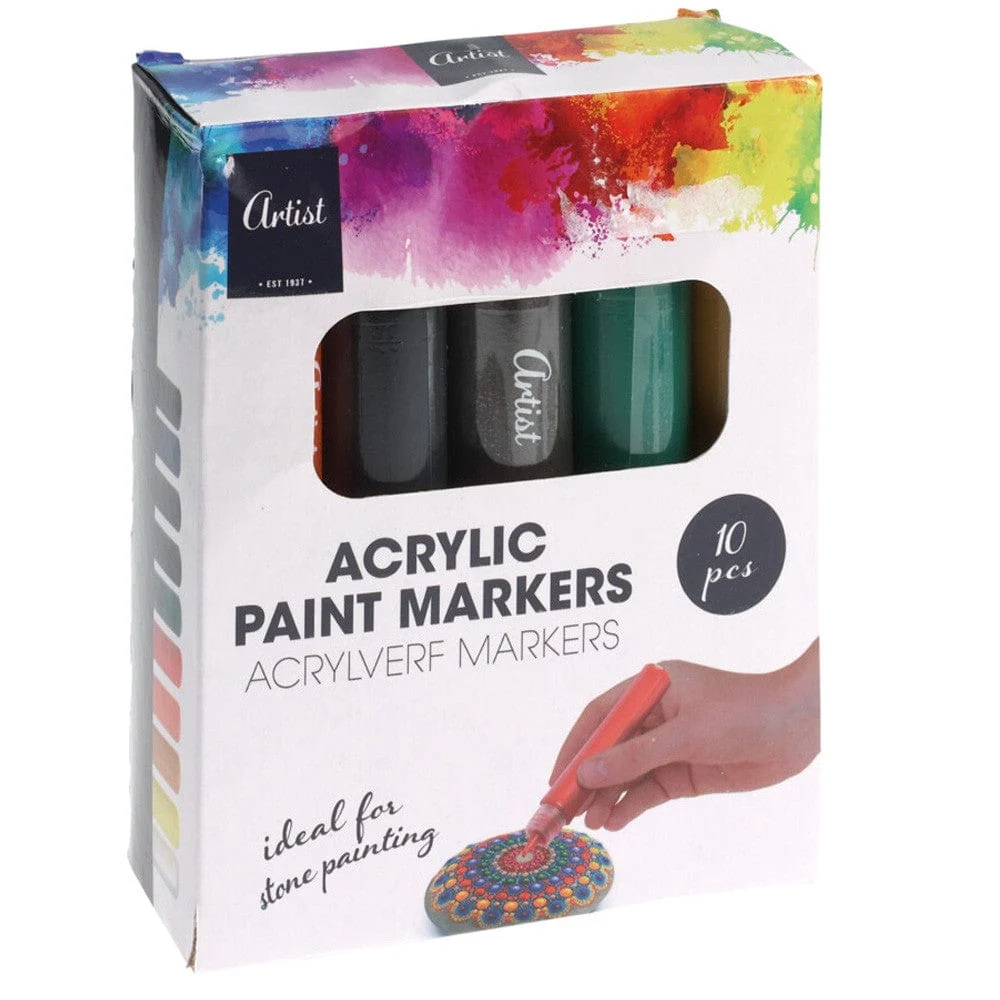Set de 10 marqueurs à peinture acrylique – Qualité & Prix chez Alpha55 – Style, confort et durabilité réunis