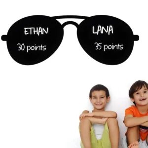 Sticker ardoise tableau noir - stickers muraux adhésif effaçable - DESIGN LUNETTES DE SOLEIL - 30x80cm