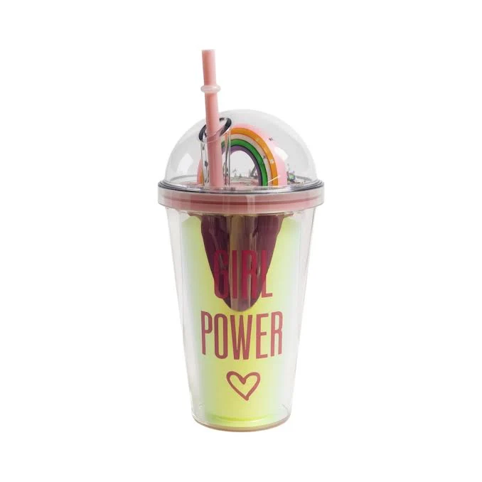 Girl Power 450ml Jumeau Wall Cup Multicoloured