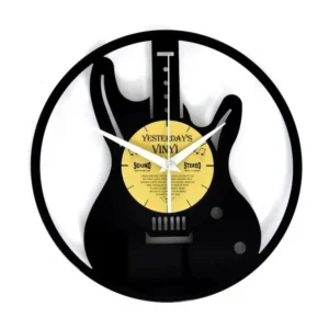 Horloge vinyle recyclé GUITARE