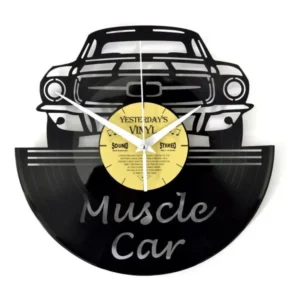 Horloge vinyle recyclé MUSCLE CAR