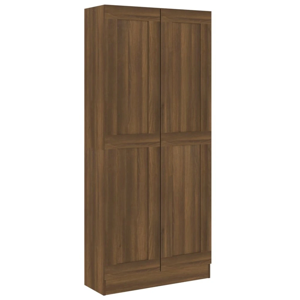 Armoire à livres chêne marron 82,5x30,5x185,5cm bois ingénierie Conforme aux normes CE