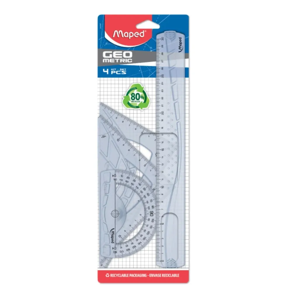 Maped Kit de 4 pièces tracage Geometric – Qualité & Prix chez Alpha55 – Qualité, design et praticité au quotidien