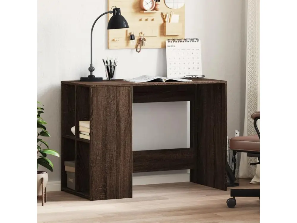 Pâte à modeler non toxique Bureau chêne marron 102x50x75 cm bois d'ingénierie