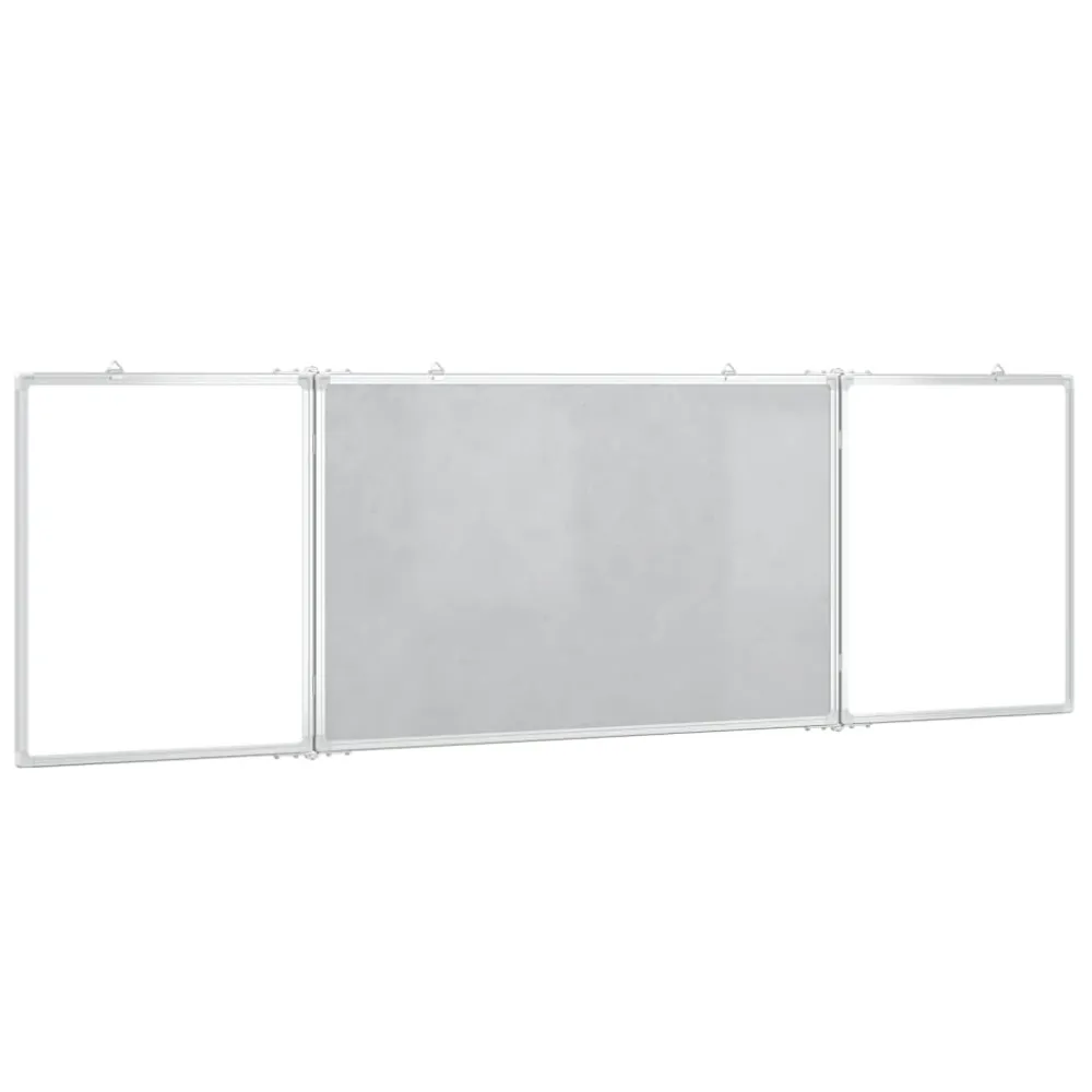 Tableau magnétique panneau écriture école maison bureau pliable 160 x 60 x 1,7 cm aluminium 02_0045525