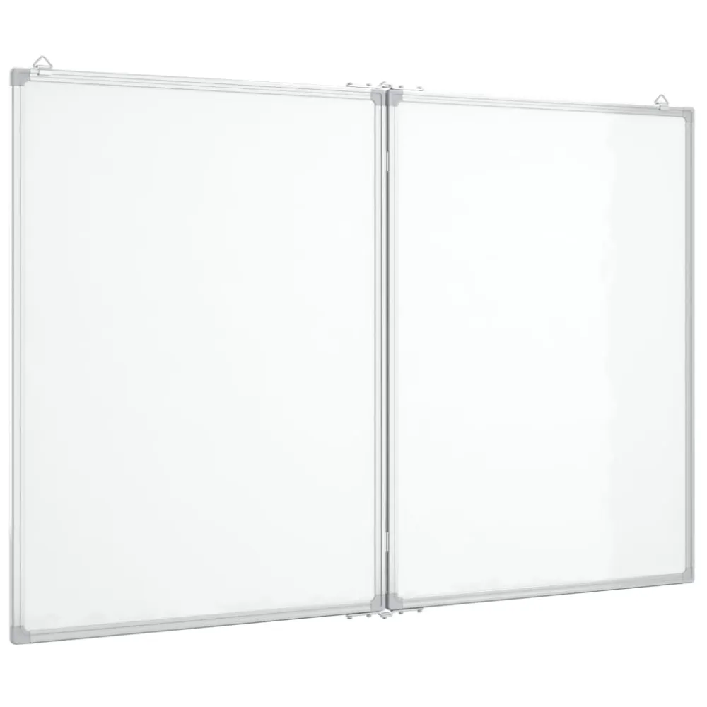 Tableau magnétique panneau écriture école maison bureau pliable 100 x 80 x 1,7 cm aluminium 02_0045515