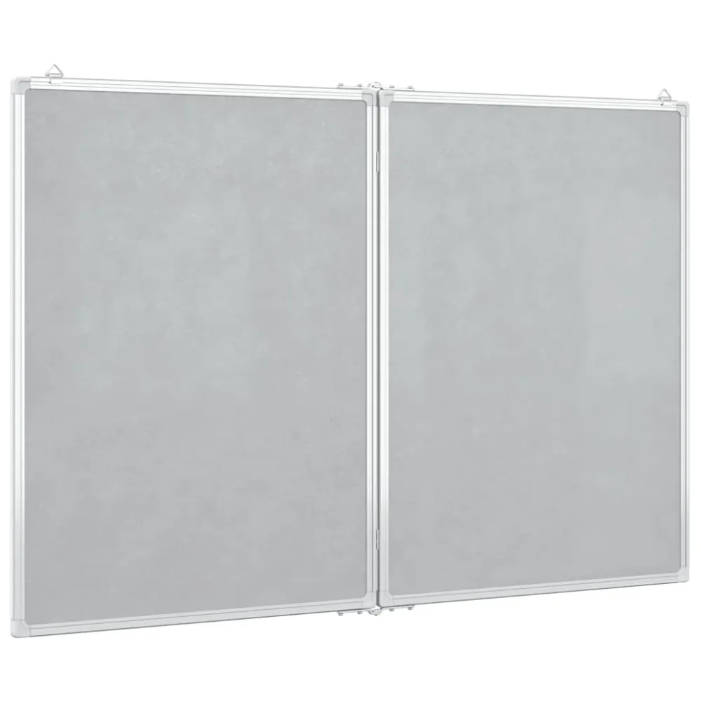 Tableau magnétique panneau écriture école maison bureau pliable 100 x 80 x 1,7 cm aluminium 02_0045515