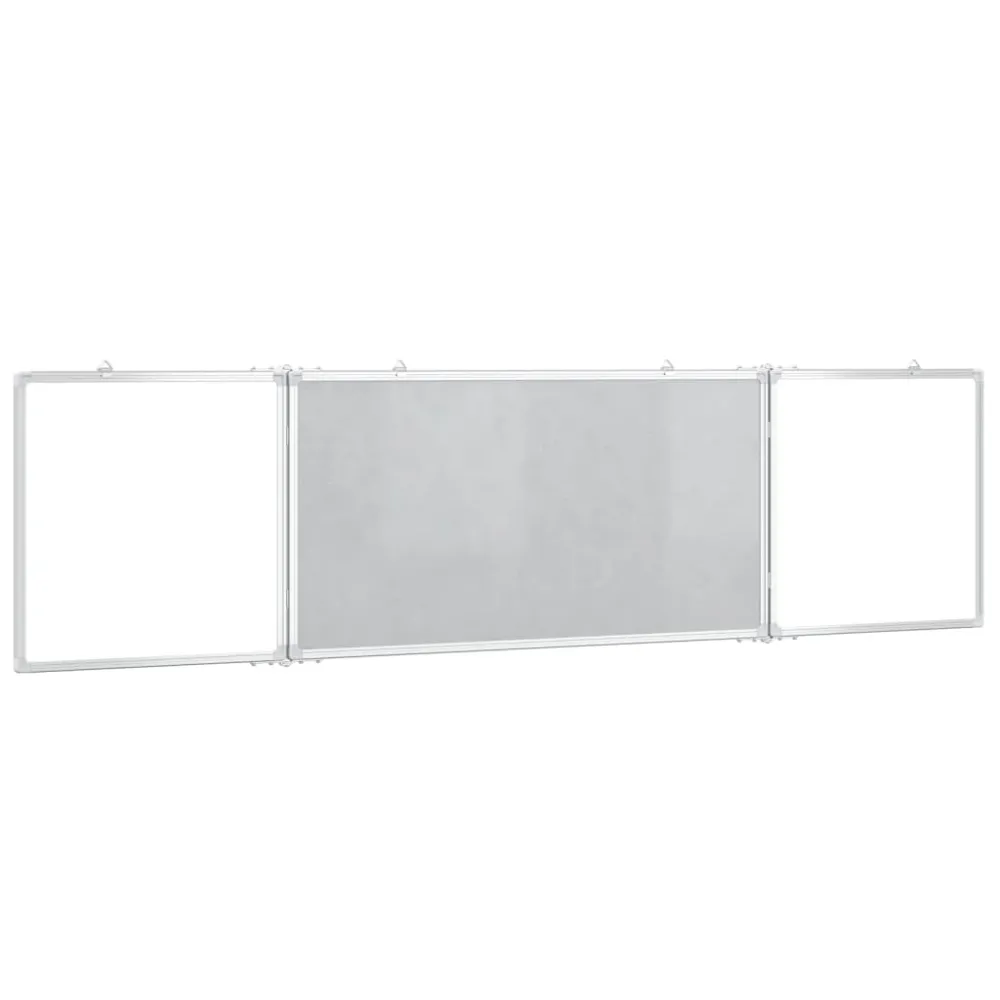 Tableau magnétique panneau écriture école maison bureau pliable 200 x 50 x 1,7 cm aluminium 02_0045529