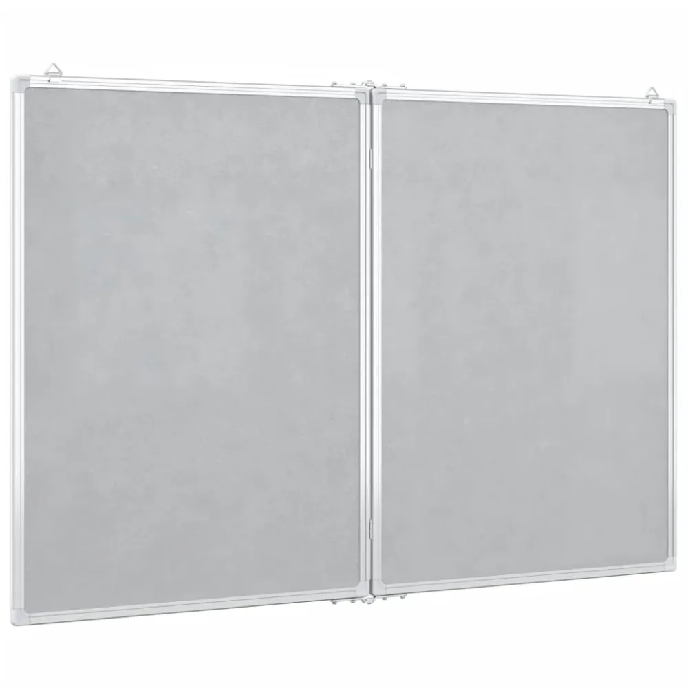 Tableau magnétique panneau écriture école maison bureau pliable 120 x 80 x 1,7 cm aluminium 02_0045519