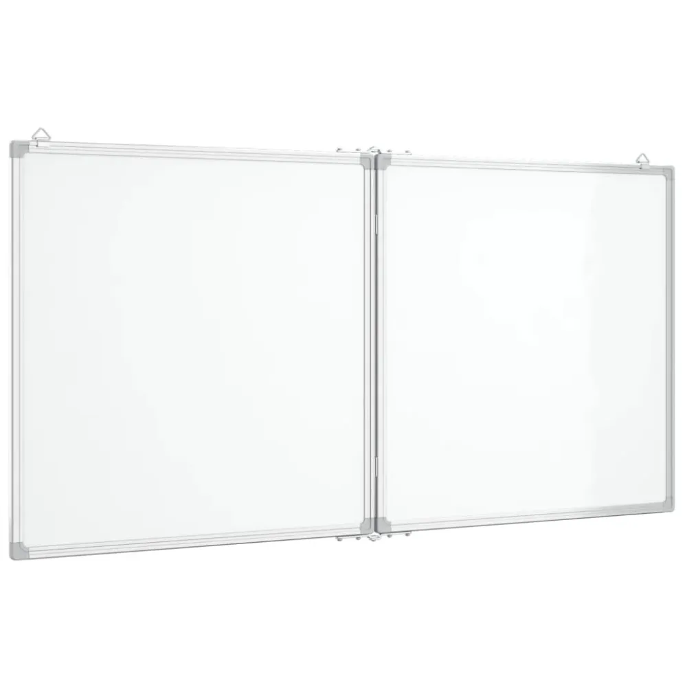 Tableau magnétique panneau écriture école maison bureau pliable 120 x 60 x 1,7 cm aluminium 02_0045518