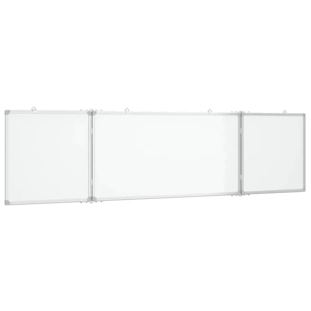 Tableau magnétique panneau écriture école maison bureau pliable 200 x 50 x 1,7 cm aluminium 02_0045529