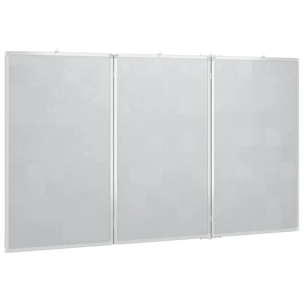 Tableau magnétique panneau écriture école maison bureau pliable 120 x 100 x 1,7 cm aluminium 02_0045517