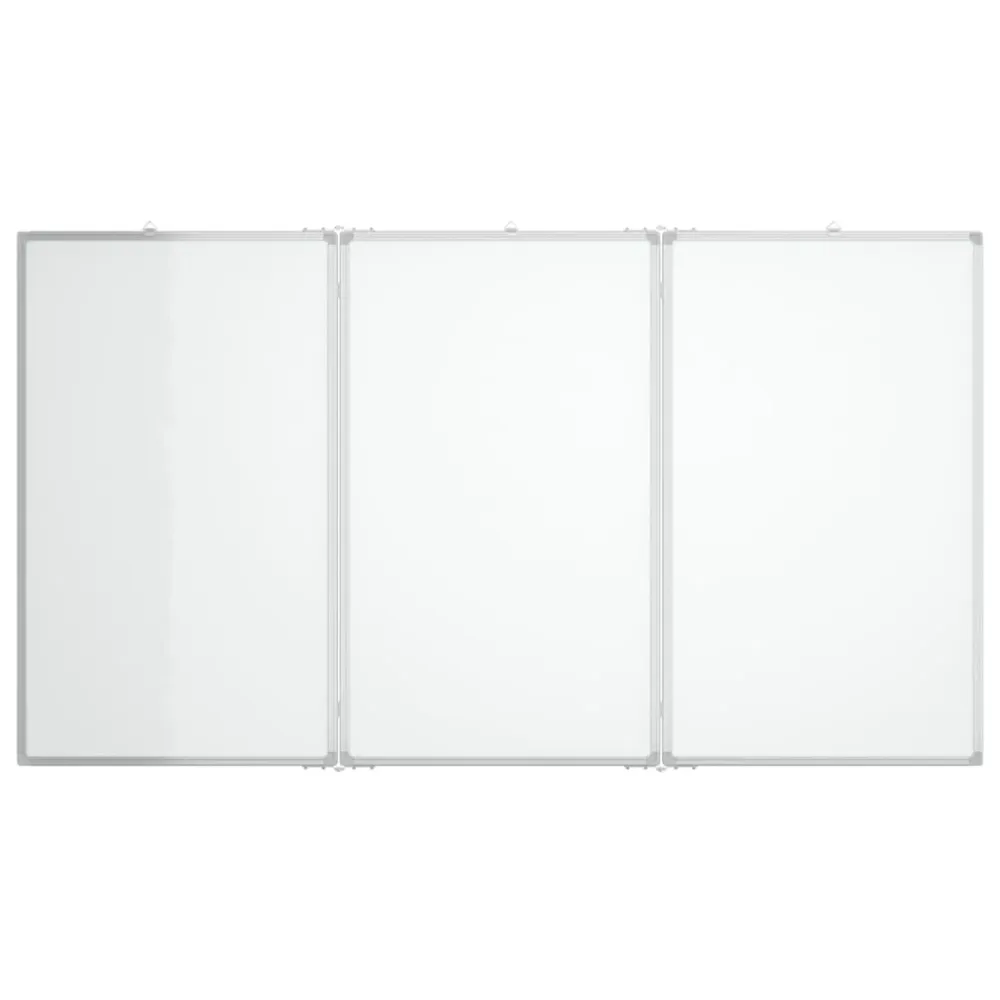 Tableau magnétique panneau écriture école maison bureau pliable 180 x 100 x 1,7 cm aluminium 02_0045526