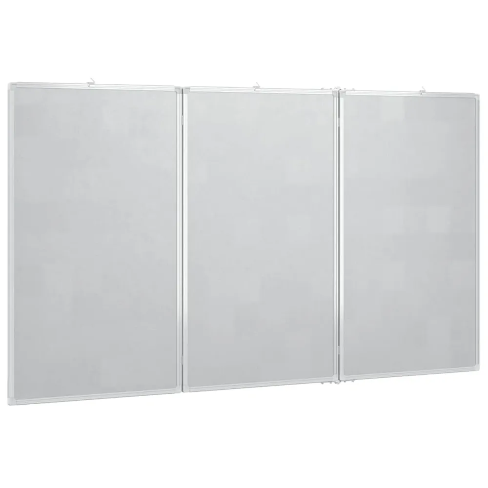 Tableau magnétique panneau écriture école maison bureau pliable 180 x 100 x 1,7 cm aluminium 02_0045526