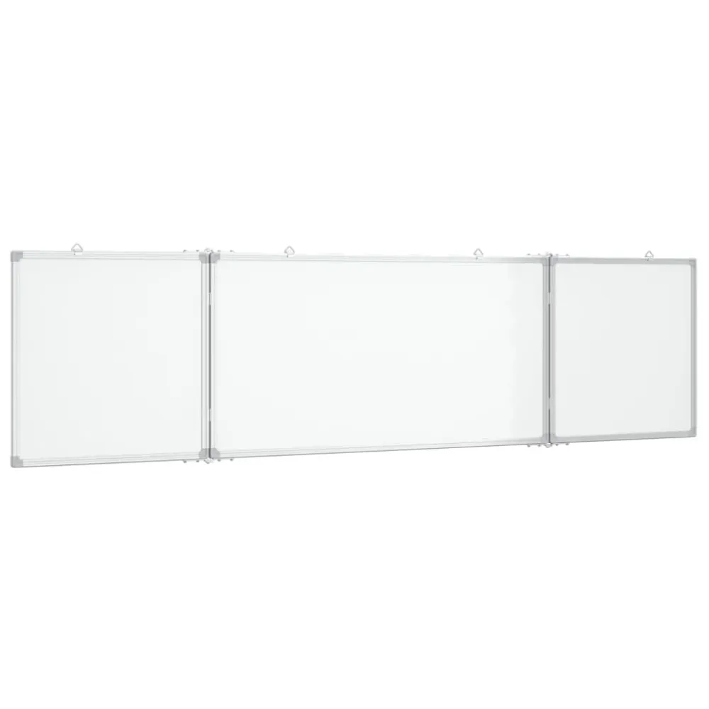 Tableau magnétique panneau écriture école maison bureau pliable 160 x 40 x 1,7 cm aluminium 02_0045523