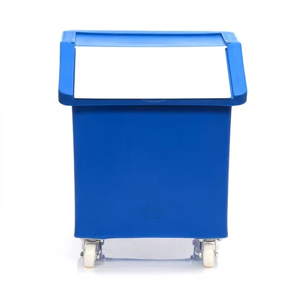 142 Litre Ingredients Trolley Opaque Flap Lid – Food Approved Mobile Storage Bin