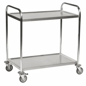 2-Floor Stainless Steel Trolley – C2 – 100 kg Capacity (860 × 540 × 945 mm)