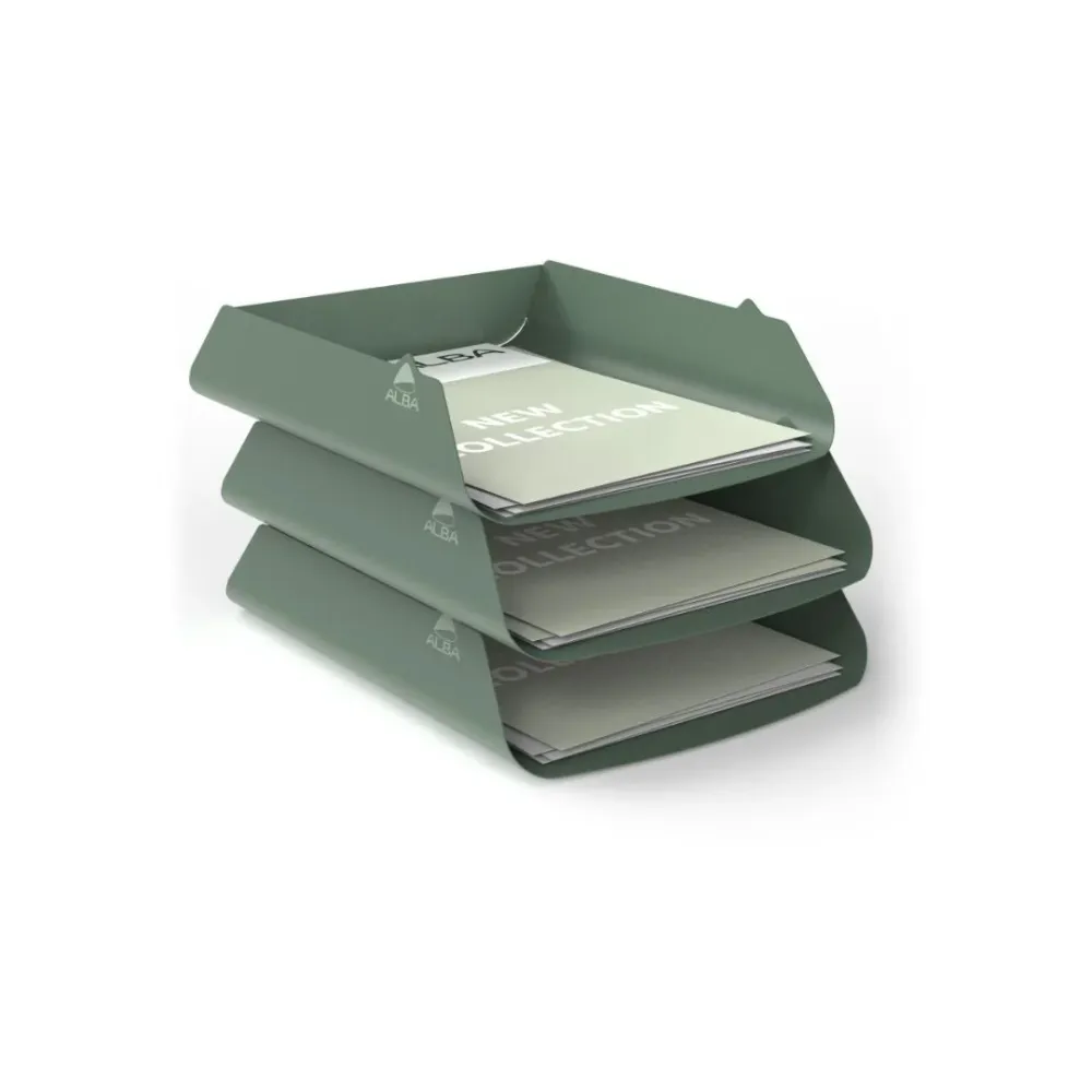Corbeille à Courrier - Métal Vert ALBA