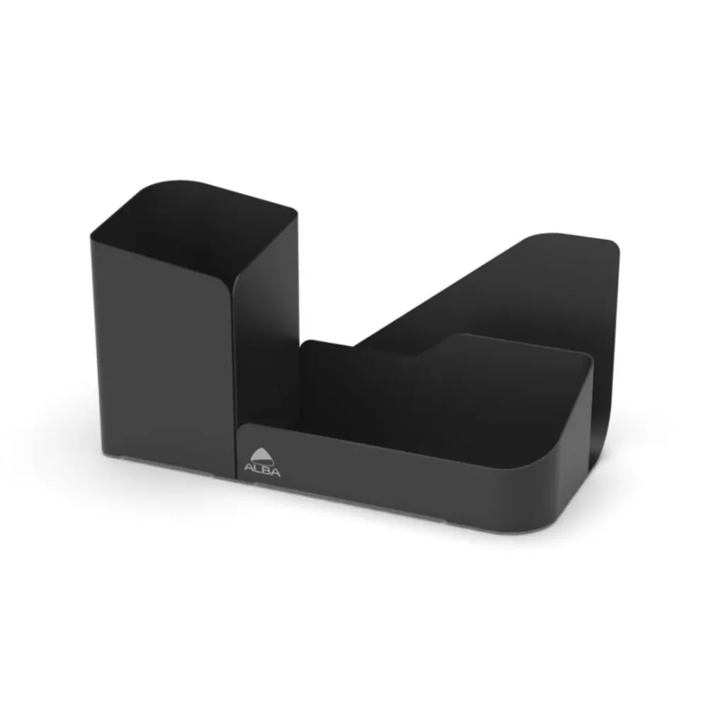 Organisateur Bureau 3 Compartiments - Métal Noir ALBA