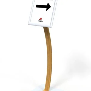 Présentoir d'Affichage A3 en Bois ALBA