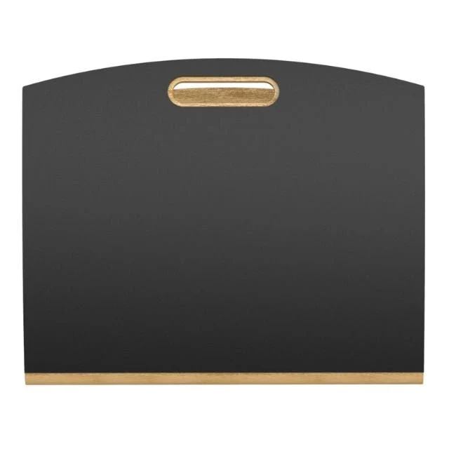 Repose Pied en Bois Naturel - Noir ALBA