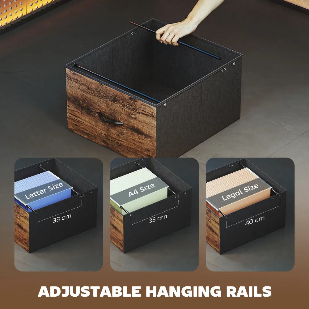 Bureau gaming 76" avec éclairage RGB, ports USB, support pour écran et 2 tiroirs en tissu, marron rustique Aosom