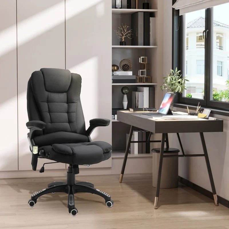 Fauteuil de bureau ergonomique avec massage Aosom