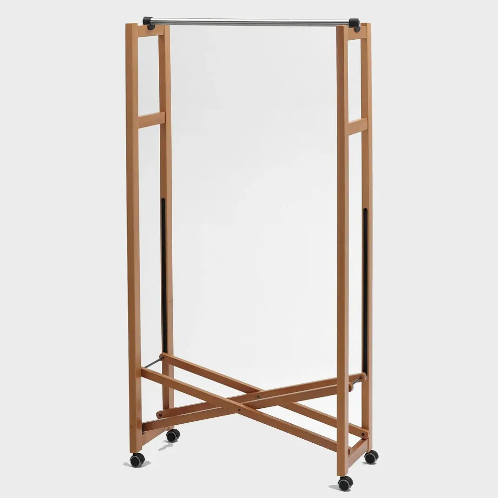ARIT GIULIUS - Portant Pliable Bois, Portant Vêtement Pliable, Tringle Extensible, Made Italy, 31 x 78 x 160 cm, Couleur C...