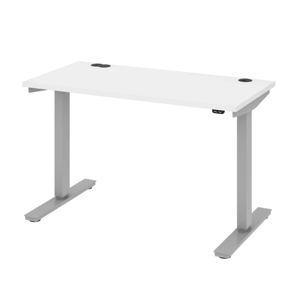 Bestar - Bureau à hauteur réglable de 61 × 122 cm (24 × 48 po)