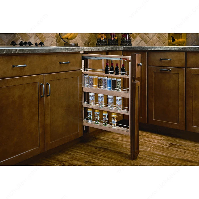Fileur à coulisses Blum et fermeture amortie pour armoire du bas Rev--Shelf