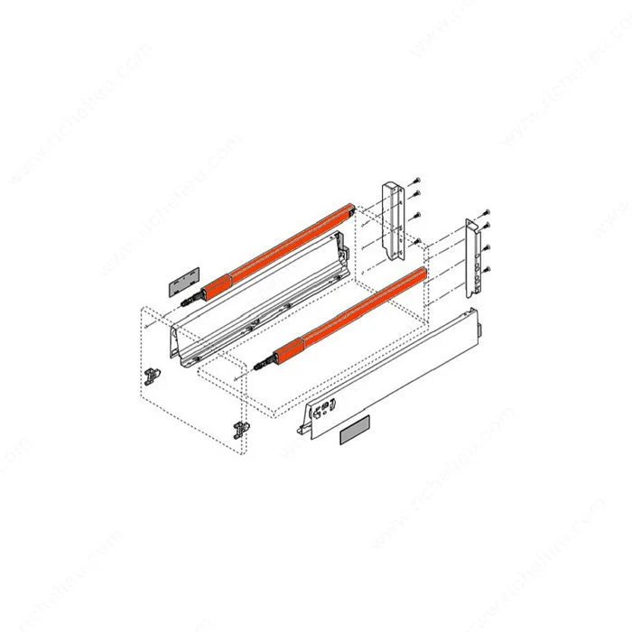 Tubes longitudinaux gauche/droit pour Antaro Blum