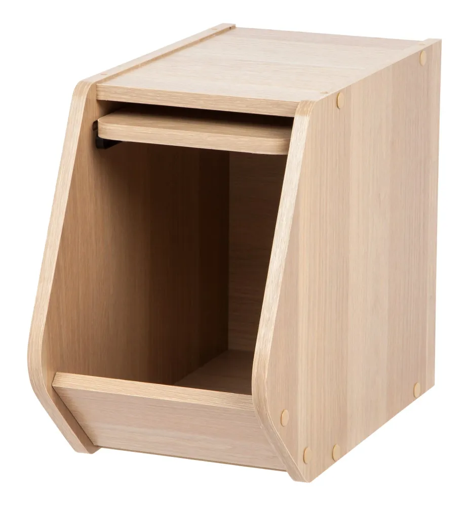 Boîte empilable modulaire en bois - étroite