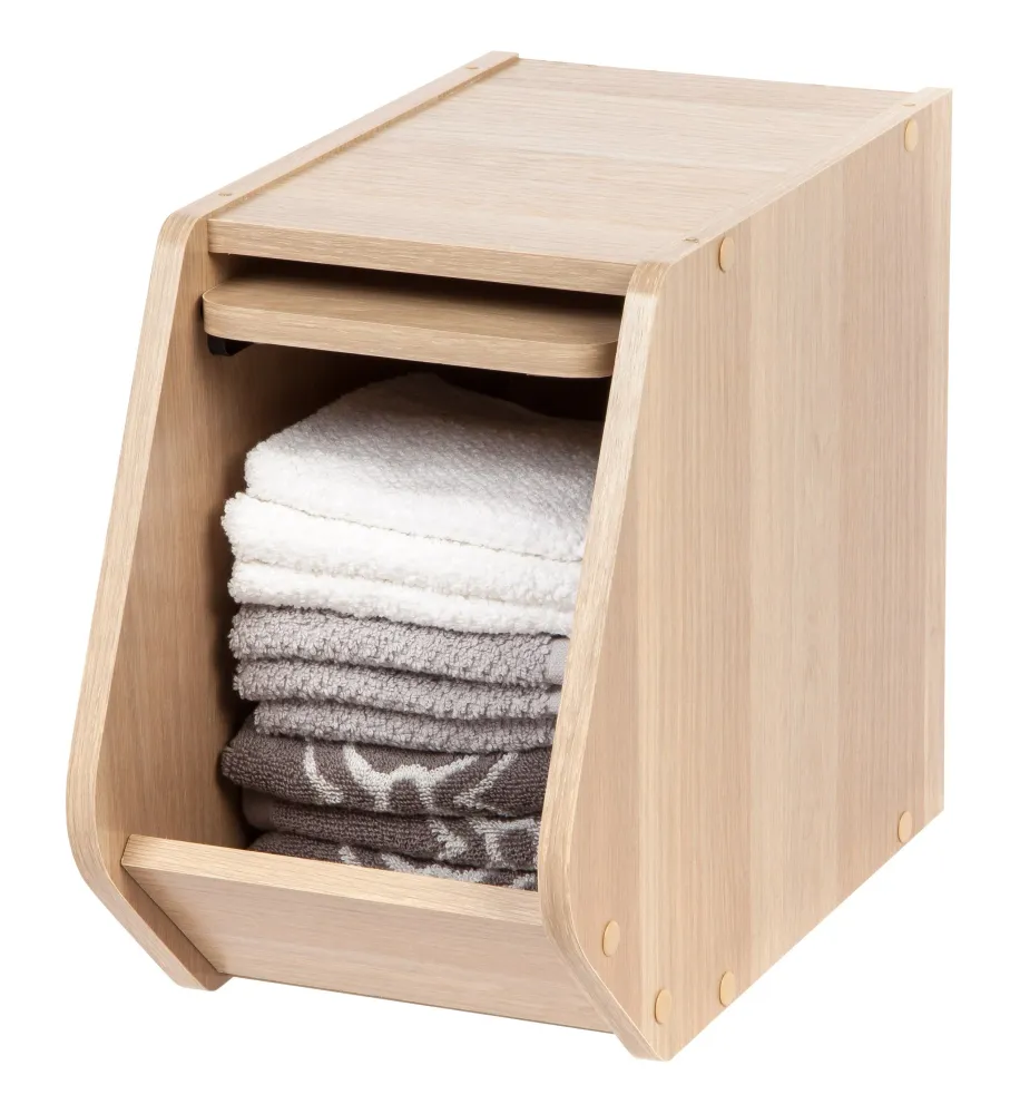 Boîte empilable modulaire en bois - étroite