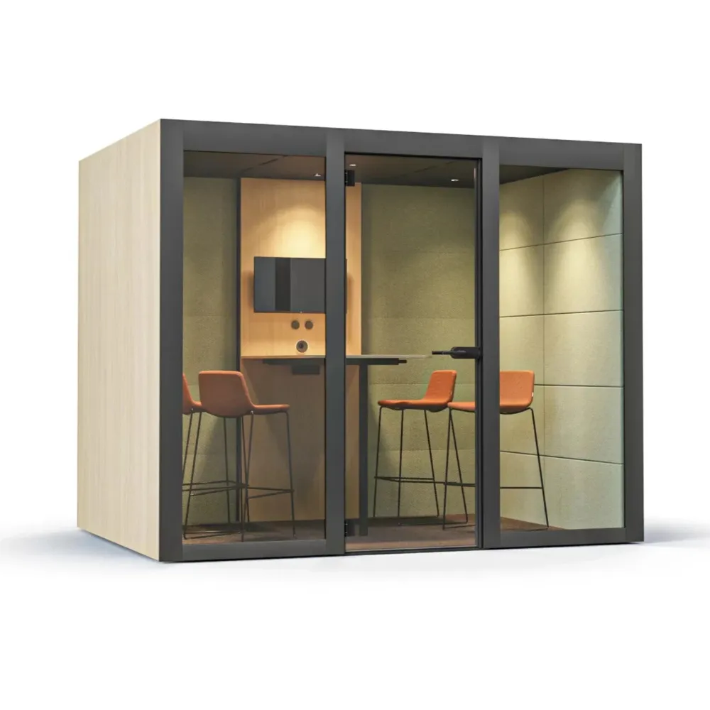 Boîte de réunion pour 4 personnes / salle silencieuse L | Kibemo